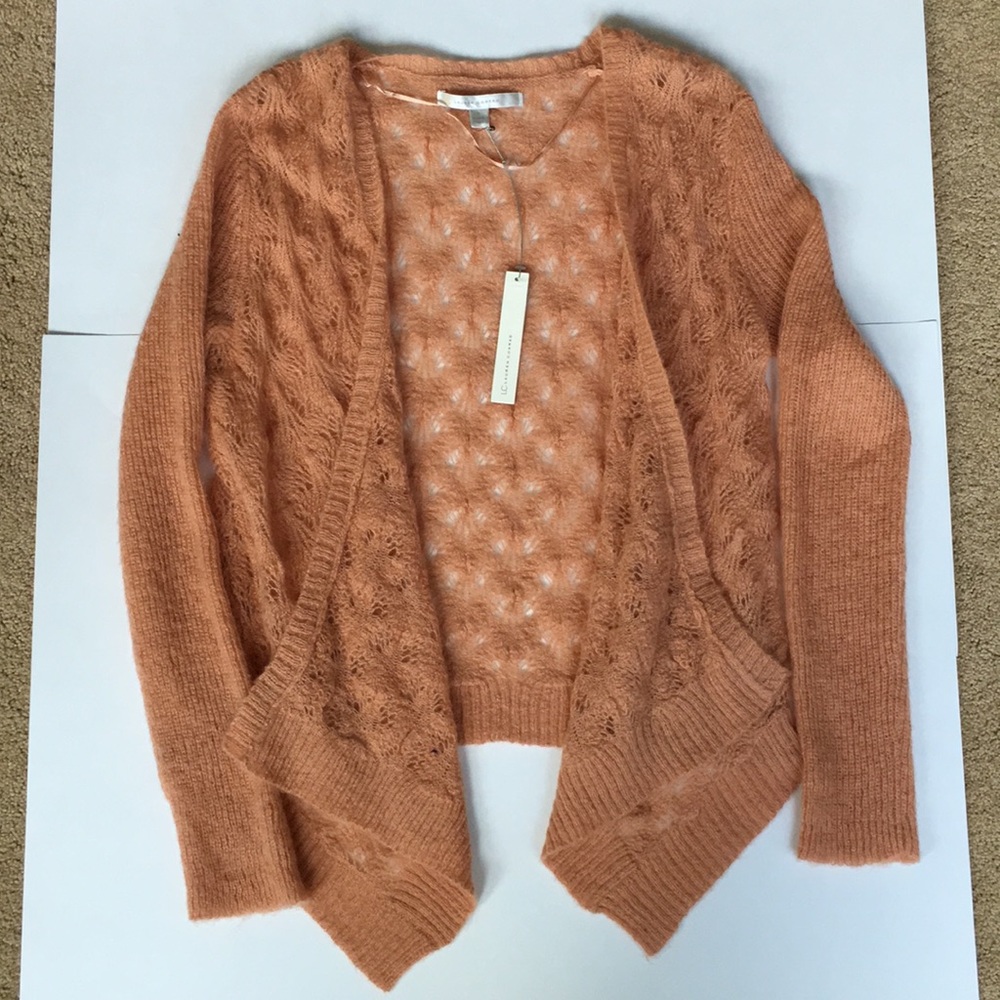 🎉 Host Pick 🎉 Lauren Conrad Pointelle Flyaway Cardigan - Size S - NWT - Picture 2 of 6